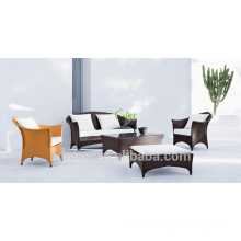 DE-(14) outdoor synthetic rattan furniture sofa set designs and prices